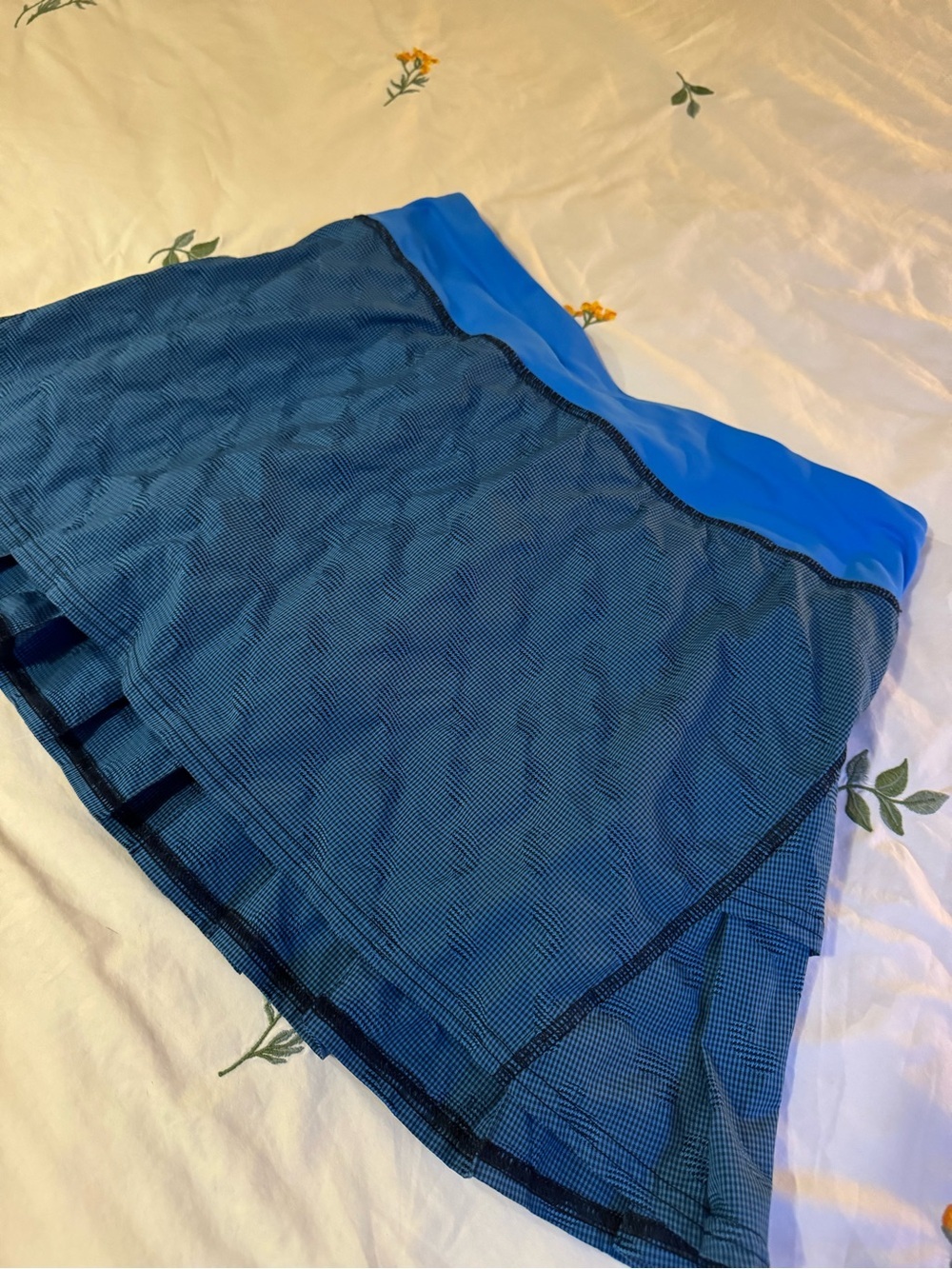 Lululemon Blue Athletic Skort with Elastic Waistband size 8